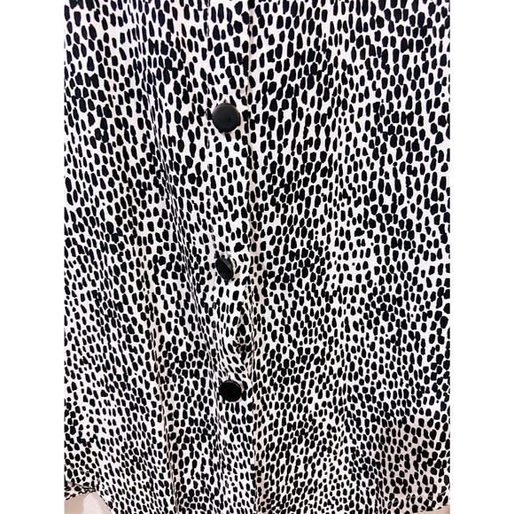 F&F Animal Print Long Sleeve Blouse Size 6 Small - Picture 6 of 9